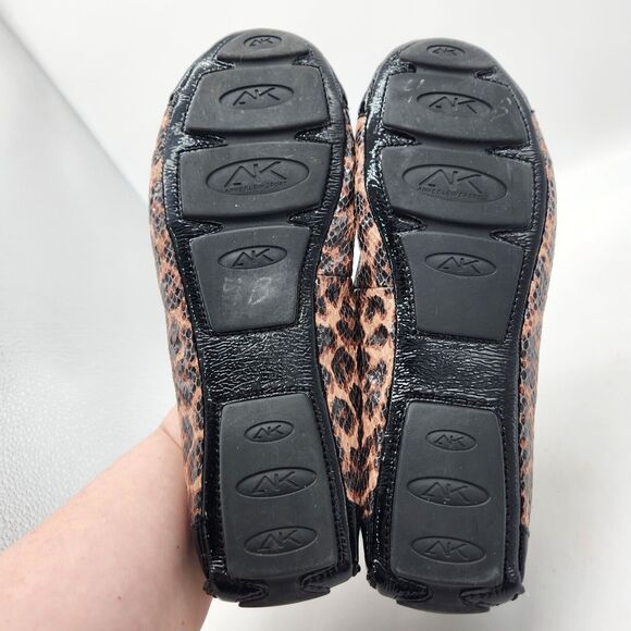 AK Anne Klein Womens 7.5M Ballet Flats Cheetah Print Driving Shoes MAINTHEICEM - Picture 7 of 12